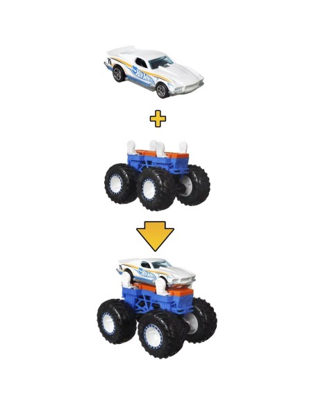 Hot wheels veicolo monster trucks crea mostri blu e arancio HODGWW13/GWW20 Mattel | Futurartshop.com