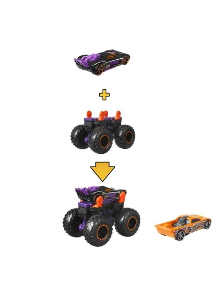 Hot Wheels Monster trucks crea mostri viola e nero HODGWW13/HDV02 Mattel | Futurartshop.com