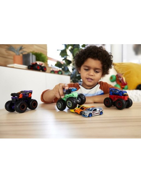 Hot Wheels Monster trucks crea mostri viola e nero HODGWW13/HDV02 Mattel | Futurartshop.com