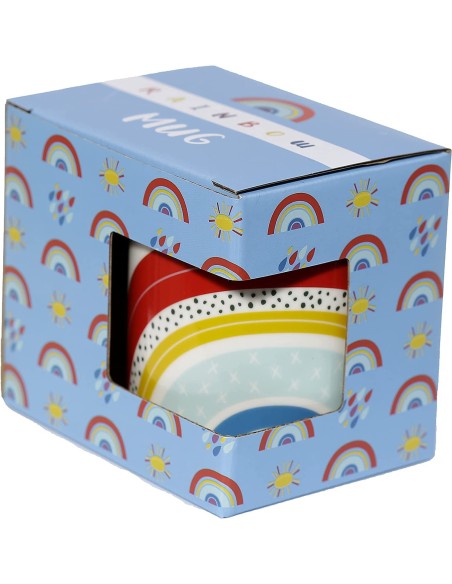 Porcelain Rainbow Mug PUCMUG378 Futurart | Futurartshop.com