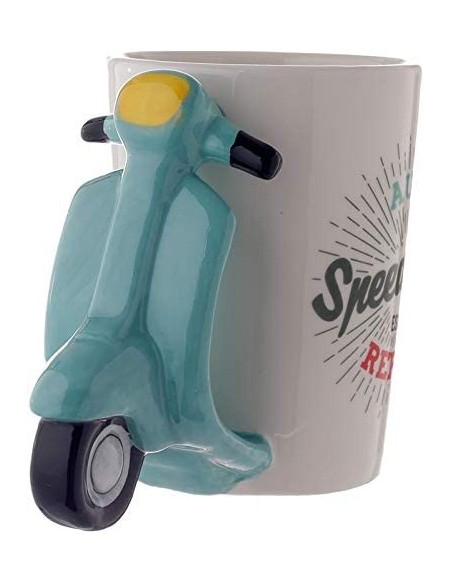 Cup with handle shaped Scooter retro PUCSMG118 Futurart | Futurartshop.com