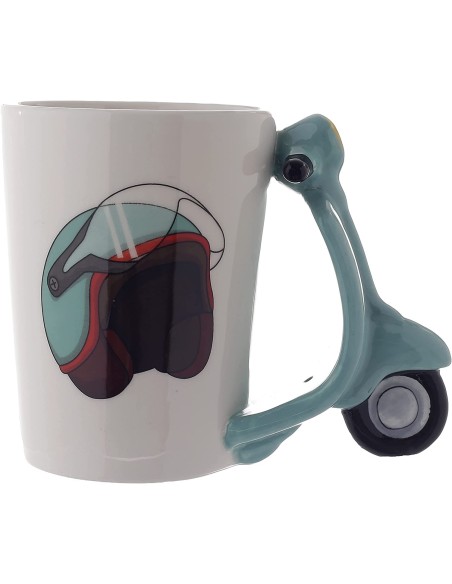 Cup with handle shaped Scooter retro PUCSMG118 Futurart | Futurartshop.com