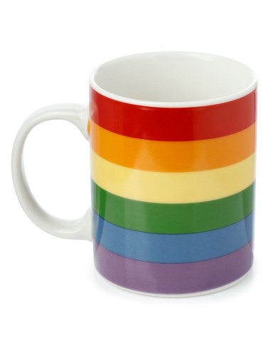 Porcelain Rainbow Flag Mug PUCMUG393 Futurart | Futurartshop.com