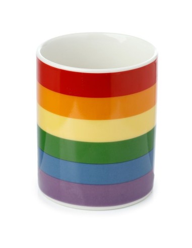 Tazza bandiera arcobaleno in porcellana PUCMUG393 Futurart | Futurartshop.com