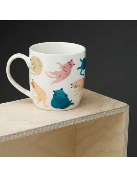 Porcelain Cat Life Mug PUCMUG394 Futurart | Futurartshop.com