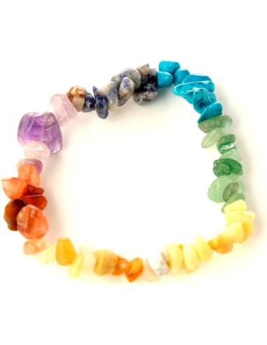 Braccialetto con gemme chakra PUCMIN33 Futurart | Futurartshop.com
