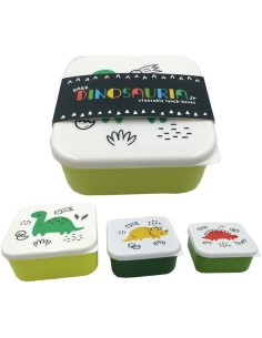 Set di 3 contenitori per alimenti baby dinosauri PUCLBOX79 Futurart | Futurartshop.com