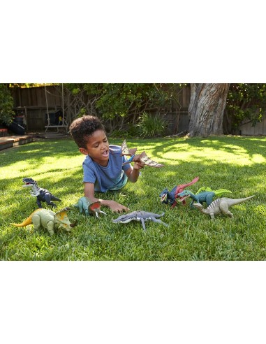 Jurassic World dinosauro iguanodon attacco ruggente OLDHDX17/HDX41 Mattel | Futurartshop.com