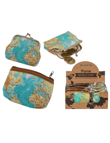 Portamonete mappamondo 2 modelli OTB230111 Out of The Blue | Futurartshop.com