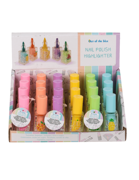 Highlighter Nail Polish 6 Colors OTB29/2808 Out of The Blue | Futurartshop.com