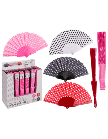 Polka dot fan 4 colors OTB61/1880 Out of The Blue | Futurartshop.com
