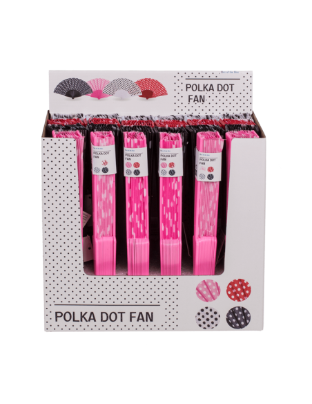 Polka dot fan 4 colors OTB61/1880 Out of The Blue | Futurartshop.com