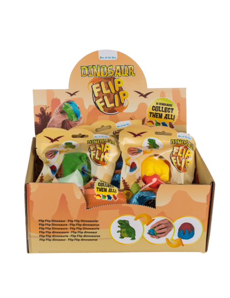 Dinosaurs flip flip 4 assortments OTB12/0859 Out of The Blue | Futurartshop.com