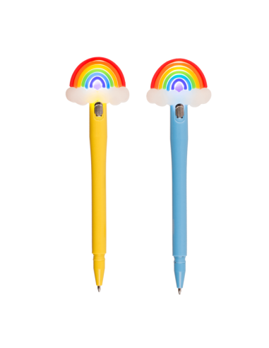 Rainbow Ballpoint Pen with LED 2 Colors OTB29/2906 Out of The Blue | Futurartshop.com
