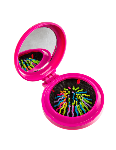 Portable mirror with brush 6 colors OTB76/3348 Out of The Blue | Futurartshop.com