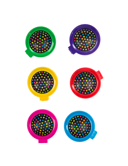 Portable mirror with brush 6 colors OTB76/3348 Out of The Blue | Futurartshop.com