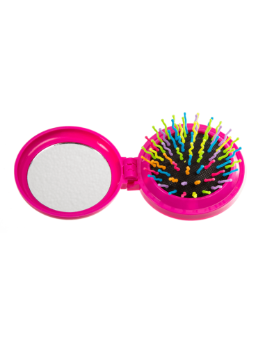 Portable mirror with brush 6 colors OTB76/3348 Out of The Blue | Futurartshop.com