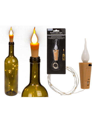 Tappo per bottiglie con filo luminoso con 8 LED OTB260045 Out of The Blue | Futurartshop.com