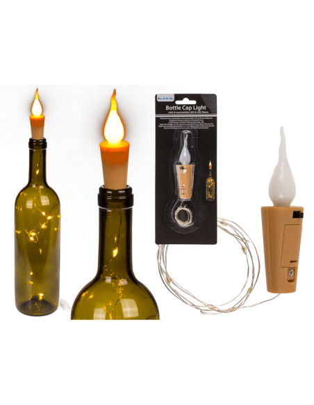 Bottle Cap with Luminous Wire with 8 LEDs OTB260045 Out of The Blue | Futurartshop.com