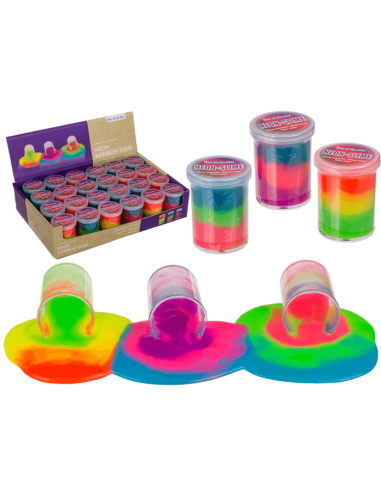Slime in barattolo neon rainbow 3 colori OTB12/2052 Out of The Blue | Futurartshop.com