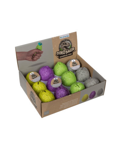 Uovo squeeze con dinosauro 4 colori OTB12/0900 Out of The Blue | Futurartshop.com