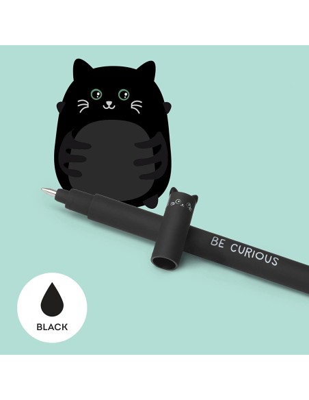 Penna gel gatto nera cancellabile LEGEP0005 Legami Milano | Futurartshop.com