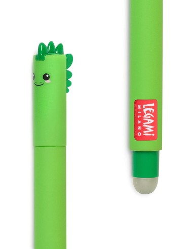 Erasable Green Dinosaur Gel Pen LEGEP0007 Legami Milano | Futurartshop.com