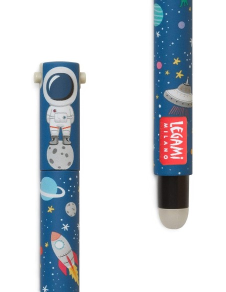 Erasable Black space Gel Pen LEGEP0009 Legami Milano | Futurartshop.com