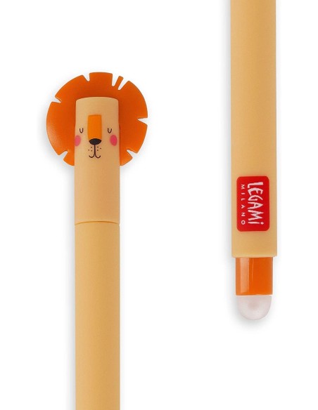 Penna gel leone arancione cancellabile LEGEP0017 Legami Milano | Futurartshop.com