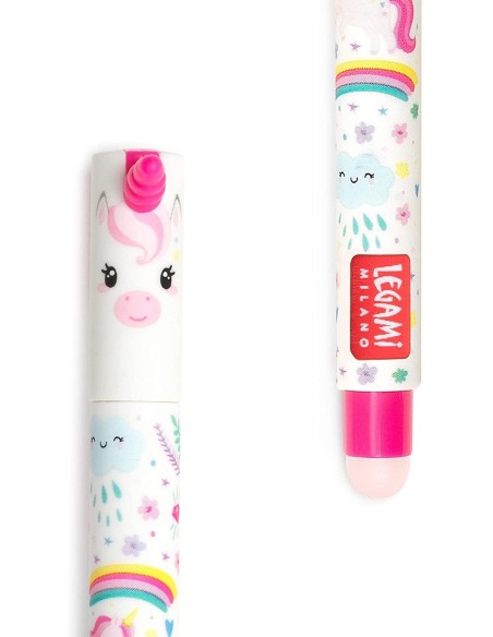 Erasable Pink Unicorn Gel Pen LEGEP0013 Legami Milano | Futurartshop.com