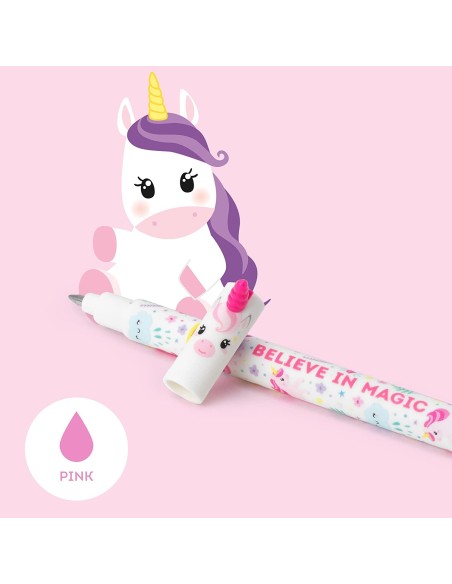 Penna gel unicorno rosa cancellabile LEGEP0013 Legami Milano | Futurartshop.com