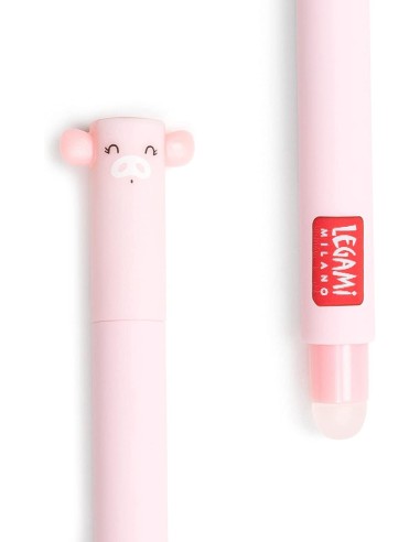 Penna gel maialino rosa cancellabile LEGEP0008 Legami Milano | Futurartshop.com