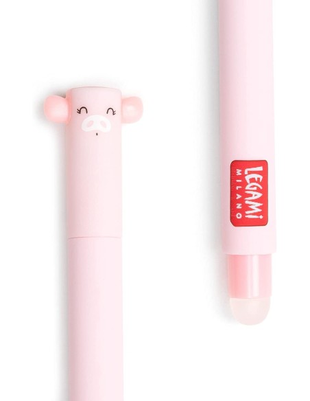 Erasable Pink Piglet Gel Pen LEGEP0008 Legami Milano | Futurartshop.com