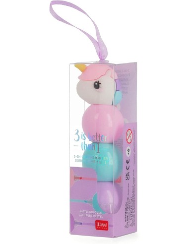 3 in 1 Unicorn Highlighter LEGMUMA0001 Legami Milano | Futurartshop.com