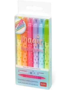 Confezione 6 evidenziatori cancellabili LEGEH0001 Legami Milano | Futurartshop.com