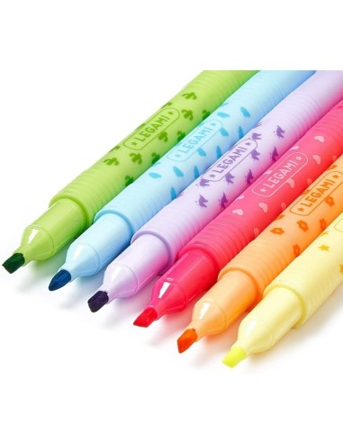Pack 6 erasable highlighters LEGEH0001 Legami Milano | Futurartshop.com
