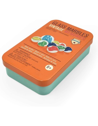 Metal packaging with 21 glass marbles LEGGM0001 Legami Milano | Futurartshop.com