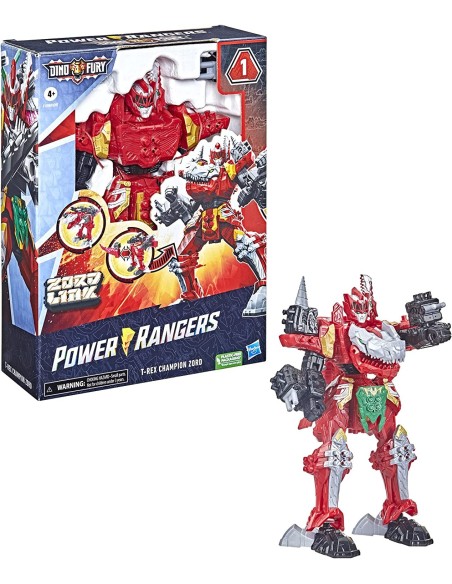 Po RangerEr Ranger character T-King Champ Champion Zord Dino Fur Fur OSTF0287/F1398 Hasbro | Futurartshop.com