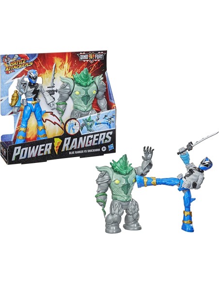 Po RangersEr Rangers character Blue Ranger vs Shockhorn Dino Fury OSTF1261/F1603 Hasbro | Futurartshop.com