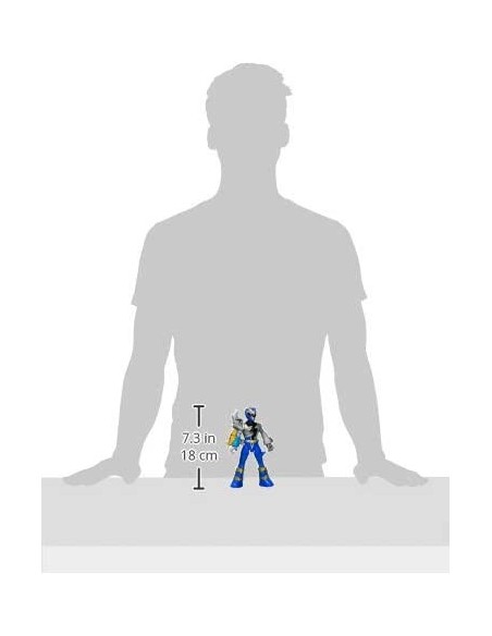 Power Rangers personaggio Blue Ranger vs Shockhorn Dino Fury OSTF1261/F1603 Hasbro | Futurartshop.com