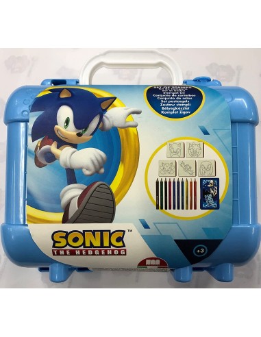 Valigetta travel Sonic con timbri e pastelli MUL42122 Multiprint | Futurartshop.com