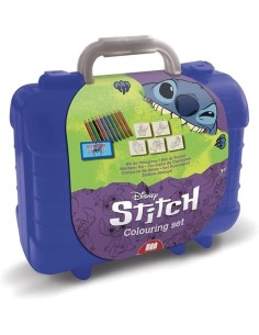 Travel Stitch briefcase with crayons and stamps MUL42134 Multiprint | Futurartshop.com