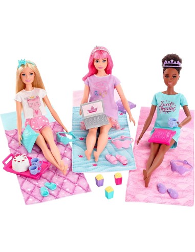 Barbie pack with 3 dolls fashion princesses adventure GIOGJB68 Mattel | Futurartshop.com