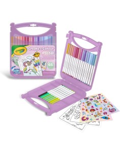 Briefcase create and color with washable pastel markers CRA25-5239 Crayola | Futurartshop.com