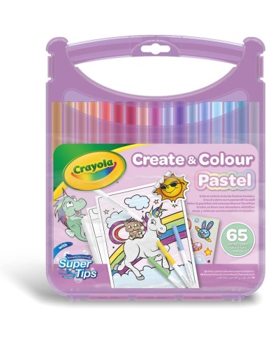 Briefcase create and color with washable pastel markers CRA25-5239 Crayola | Futurartshop.com