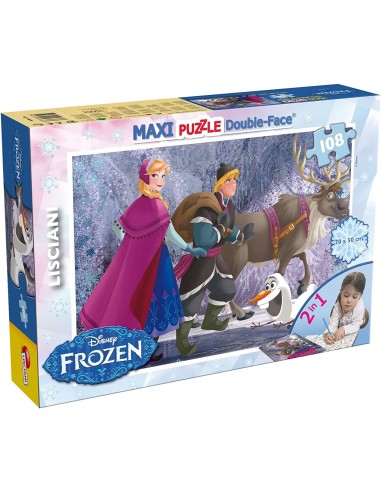 Puzzle Maxifloor 108 pezzi Frozen on the walk double-face LIS46898 Lisciani | Futurartshop.com