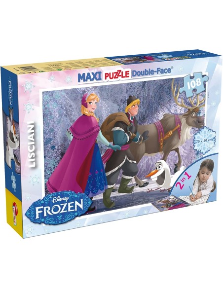 Puzzle Maxifloor 108 pezzi Frozen on the walk double-face LIS46898 Lisciani | Futurartshop.com