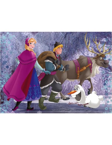 Puzzle Maxifloor 108 pezzi Frozen on the walk double-face LIS46898 Lisciani | Futurartshop.com
