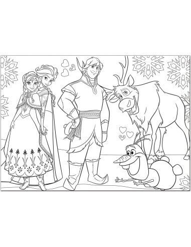Puzzle Ma Puzzle floor108 pieces Frozen on the Puzzle LIS46898 Lisciani | Futurartshop.com