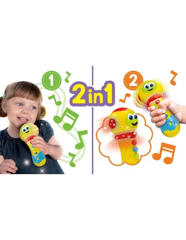 Carrot Bab microfono microphone 2 in 1 LIS100606 Lisciani | Futurartshop.com